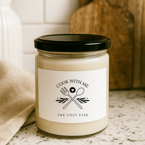 "Cook With Me" Scented 100% Natural Soy Wax Candle, 9 oz